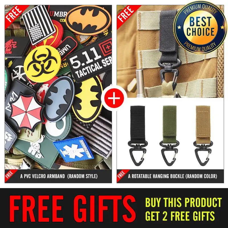 40L Tactical Reflective Backpack – Military Molle Outdoor Rucksack | Hiking, Camping, Hunting & Travel Bag