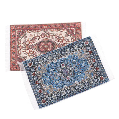 1:12 Scale Turkish Style Miniature Dollhouse Carpet – Floor Covering for Playing House & Doll Accessories